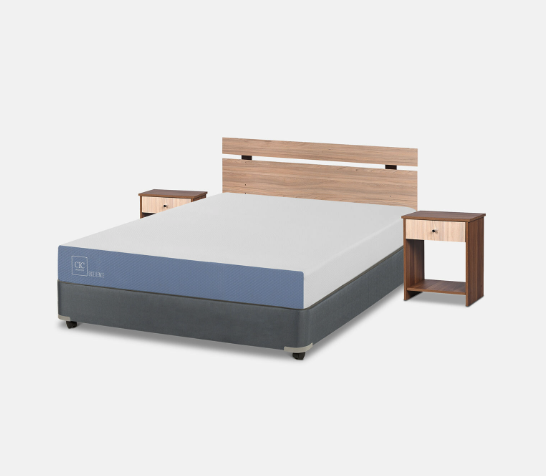 Cama Americana Full Excellence + Set Olmo