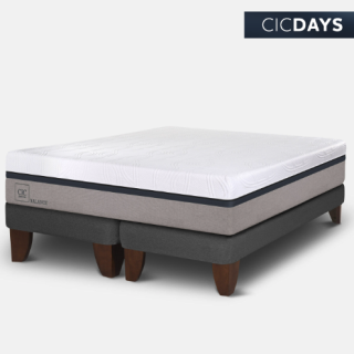 Cama Europea 2 Plazas Balance Base Dividida