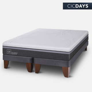 Cama Europea 2 Plazas Ortopedic Advance Base Dividida