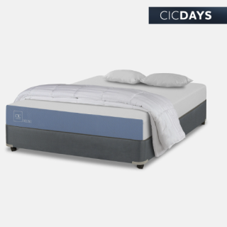 Cama Americana 2 Plazas Excellence + Almohadas + Plumón