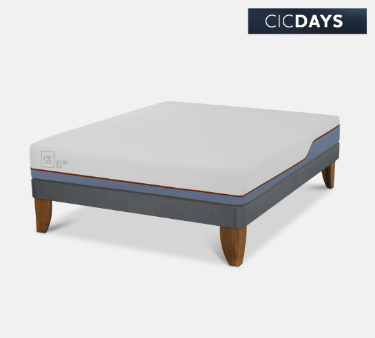 Cama Europea 2 Plazas Excellence Plus Base Normal