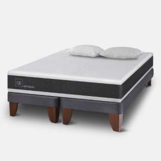 Cama Europea King Ortopedic + Almohadas