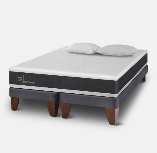 Cama Europea King Ortopedic + Almohadas
