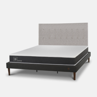 Cama Europea Curve King Ortopedic + Respaldo Tigris
