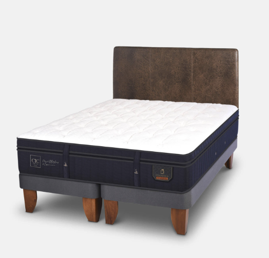 Cama Europea King Super Premium + Respaldo Baker
