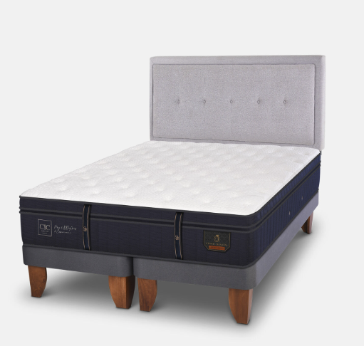 Cama Europea King Grand Premium + Respaldo Ganges