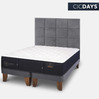 Cama Europea Super King Premium + Respaldo Támesis