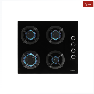 Encimera a Gas Vitroceramica Rejilla Hierro Fundido 60 cm EGV-60CI