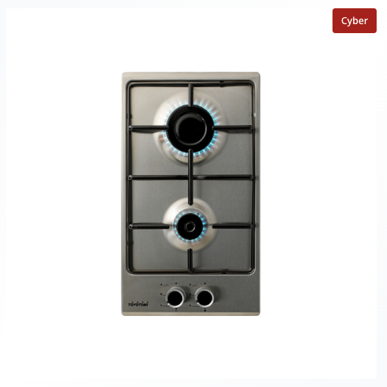 Encimera a Gas Inox Rejilla Esmaltada 30 cm EGI-30En